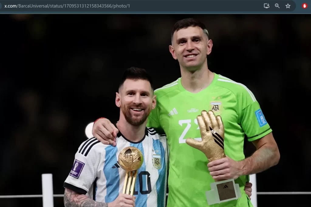 Emiliano Martinez mendedikasikan kemenangan Timnas Argentina atas Ekuador di Copa America 2024 untuk Lionel Messi.