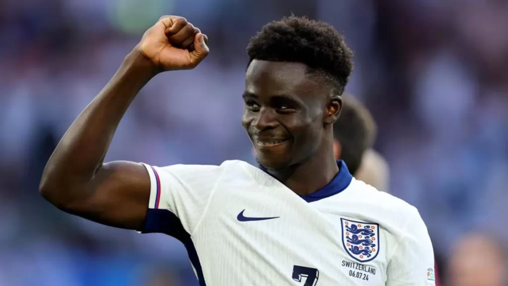 Bukayo Saka kembali mencatatkan rekor bersama Timnas Inggris di EURO 2024.